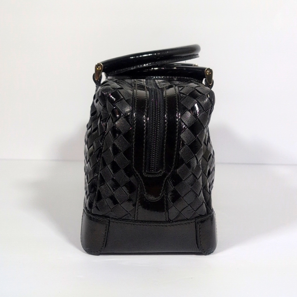 Bally Vintage Mini Basket Weave Boston Bag - Picture 2 of 15